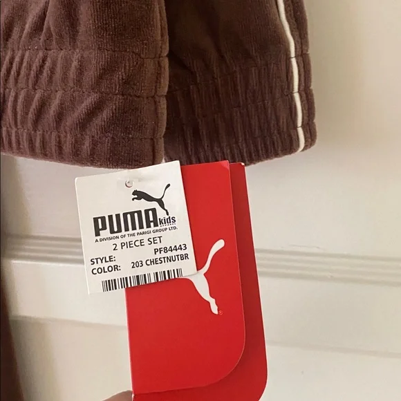 Puma Chestnut Velour Tracksuit Set - Picture 9 of 16